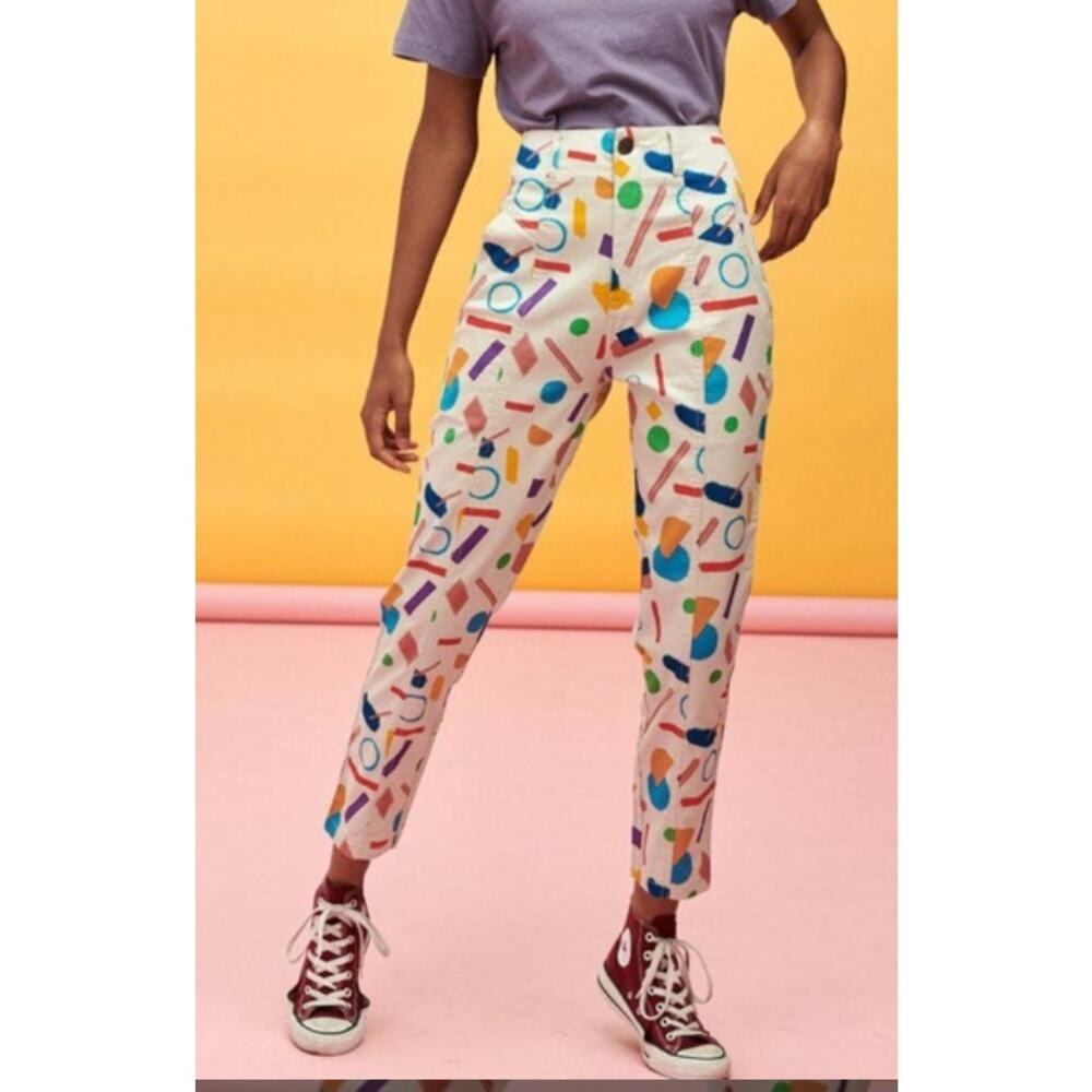 Lucy & Yak Camden Trousers in Luzon Print Womans 24 NWT